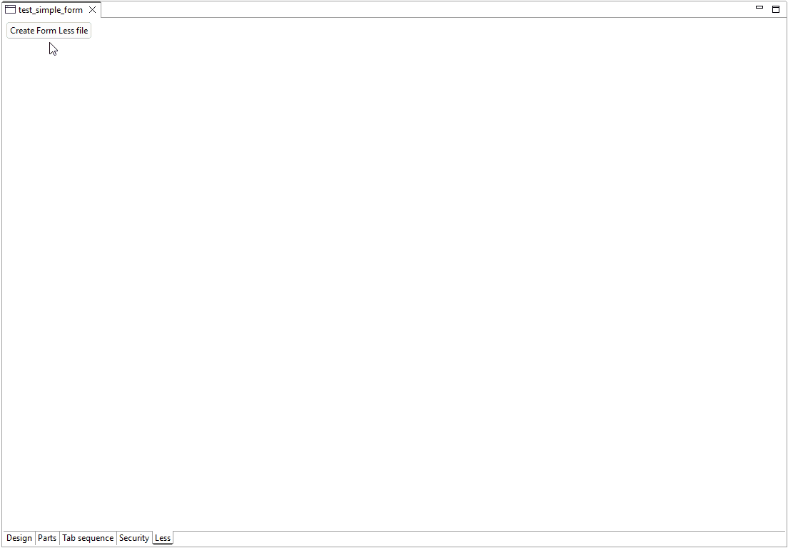 Creating and editing form LESS file