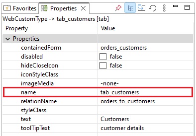 Tab Panel tab name